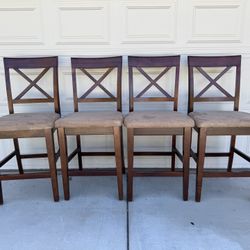 Set Of 4 Bar Stools 