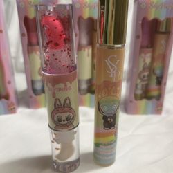 Labubu Dual-ended Lip Gloss and Perfume Sets.