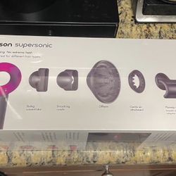 Dyson Supersonic HD08 hair dryer in a stylish pink new