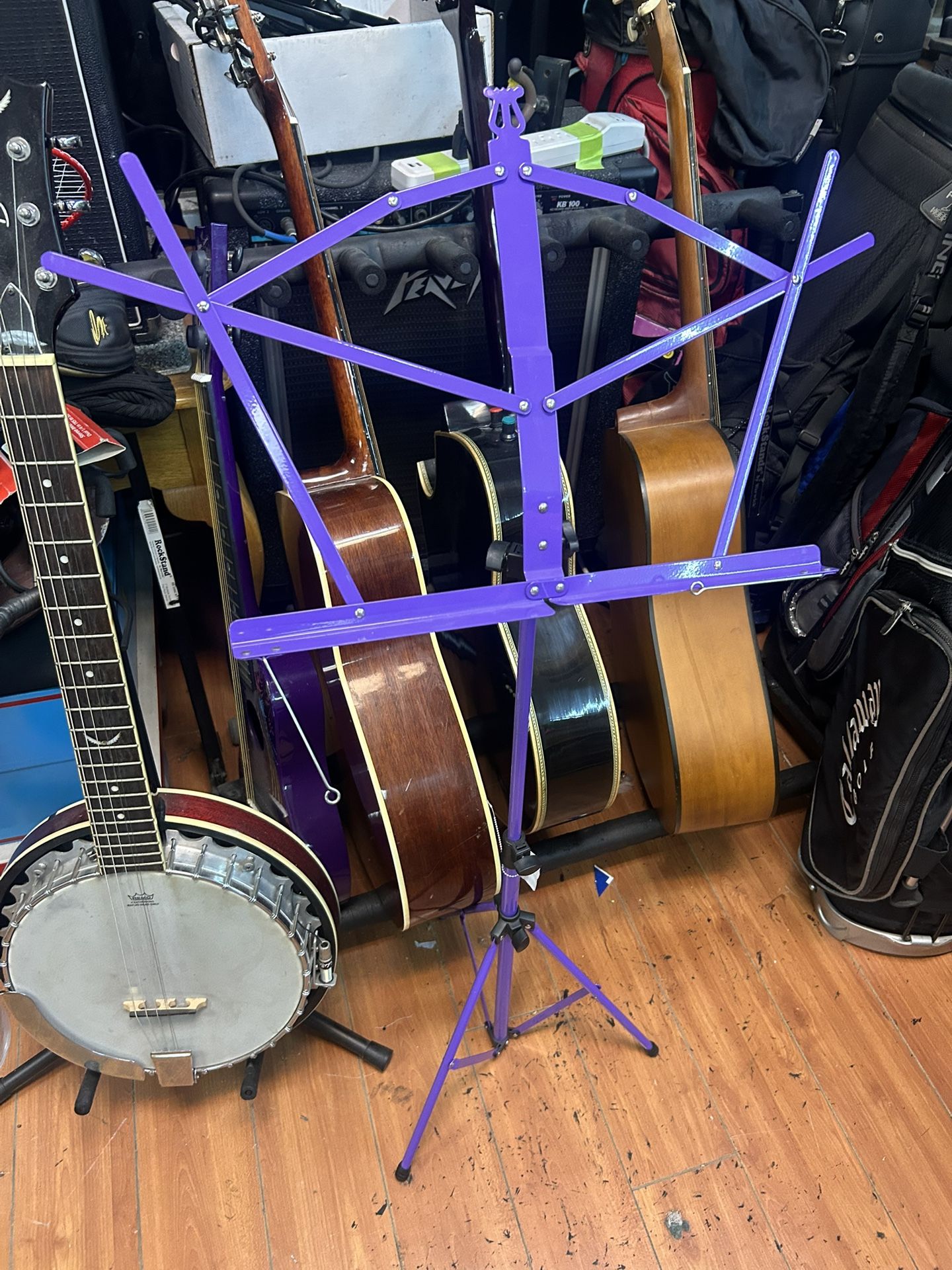 Portable Purple Music Stand
