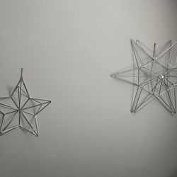 2 Star Metal decorations 