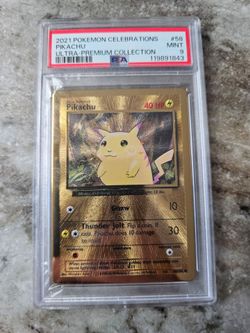 2021 POKEMON CELEBRATIONS ULTRA-PREM PREMIUM COLLECTION #58 PIKACHU PSA 9 MINT