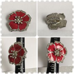 PRETTY WOMENS STRETCH RING RING 8-12 ESTATE FIND JEWELRY VINTAGE TO FASHION  