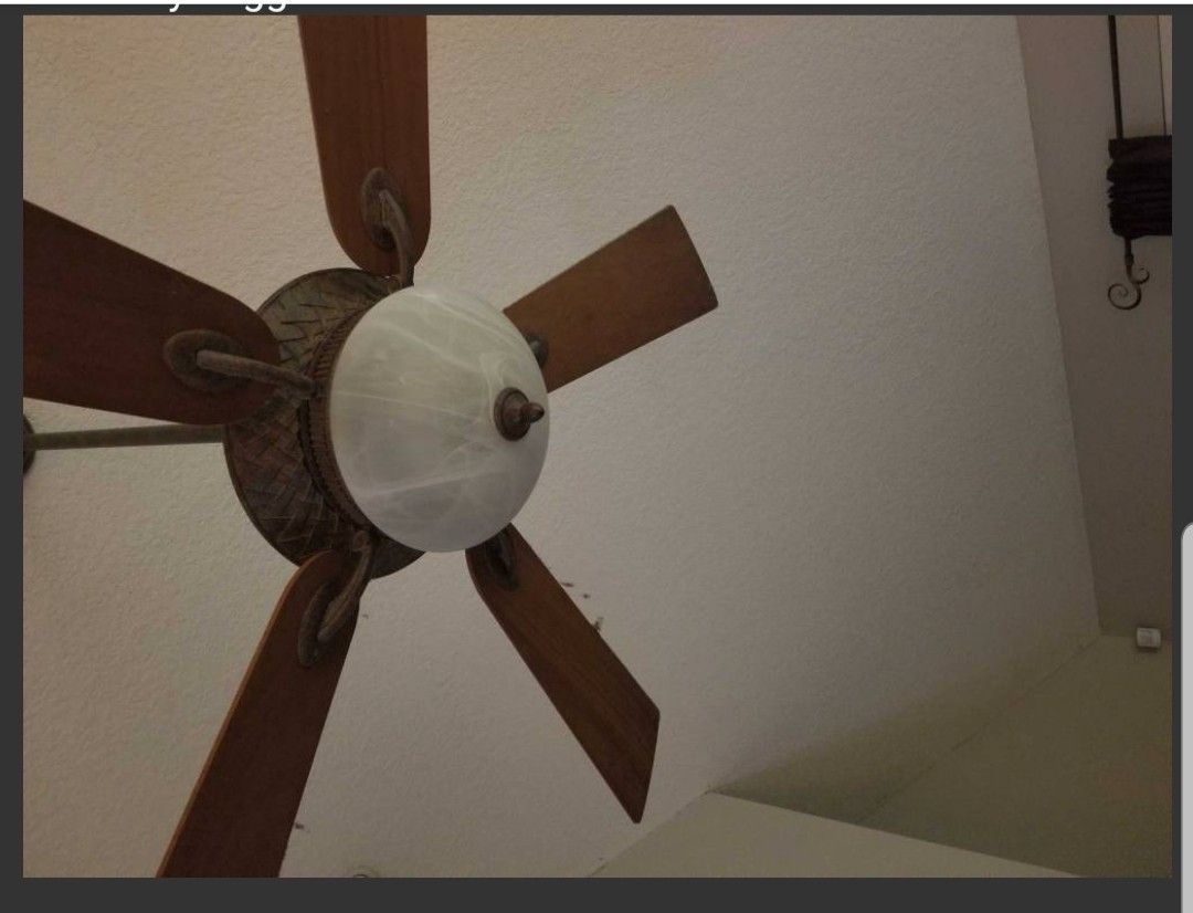 Hampton Bay Bali Ceiling Fan, Top & Bottom Light System