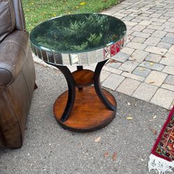 Mirrored Side Table