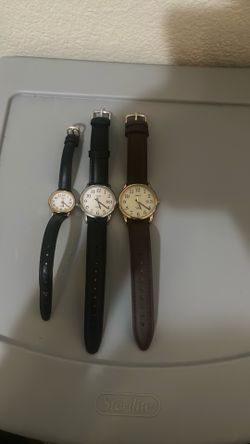 Time x leather watches