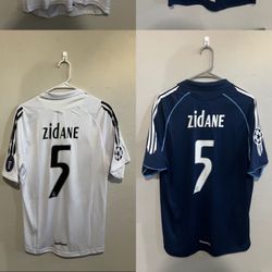 Real Madrid 2005-05 Home Away Zidane Jersey (Medium Large XL 2X)