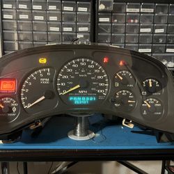 99-02 Silverado Gauge Cluster With Trans Temp