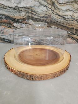 Glass Rustic Cake Stand