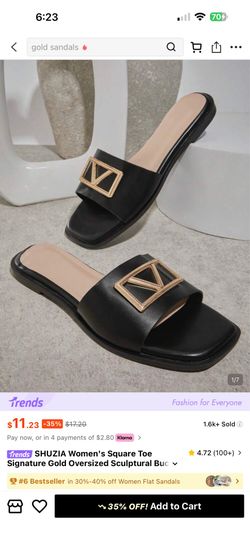 Fashion slipper black ox women size 8