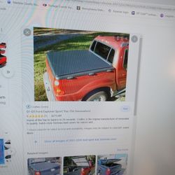 2001-2005 Ford Sport Trac ARE Locking Fiberglass Tonneau Cover