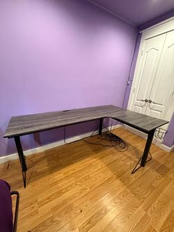 Core Steel and Wood Heavy Duty XL Gaming Desk