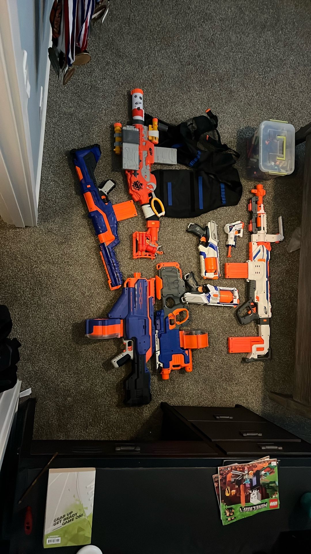 Assorted Nerf Toys and Accessories