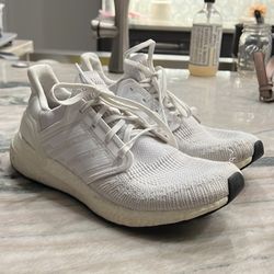All White Adidas Ultra Boost Size 8 1/2 Women’s