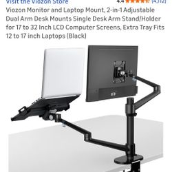 Dual Monitor And Laptop Mount 
