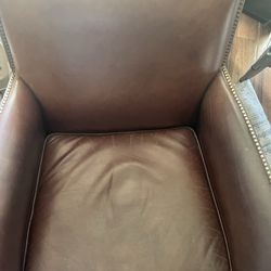 Brown Leather Armchair