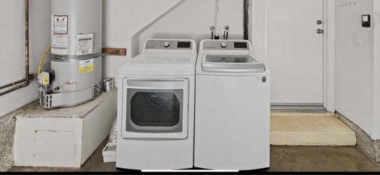 Laundry Washer + Electric Dryer