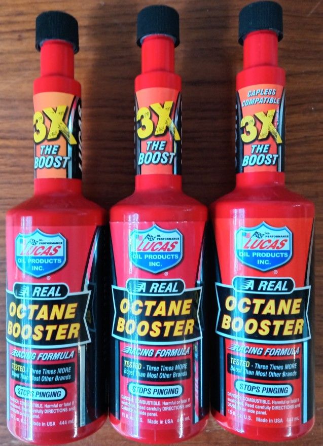 Lucas Oil Octane Booster - 3 15 oz. bottles