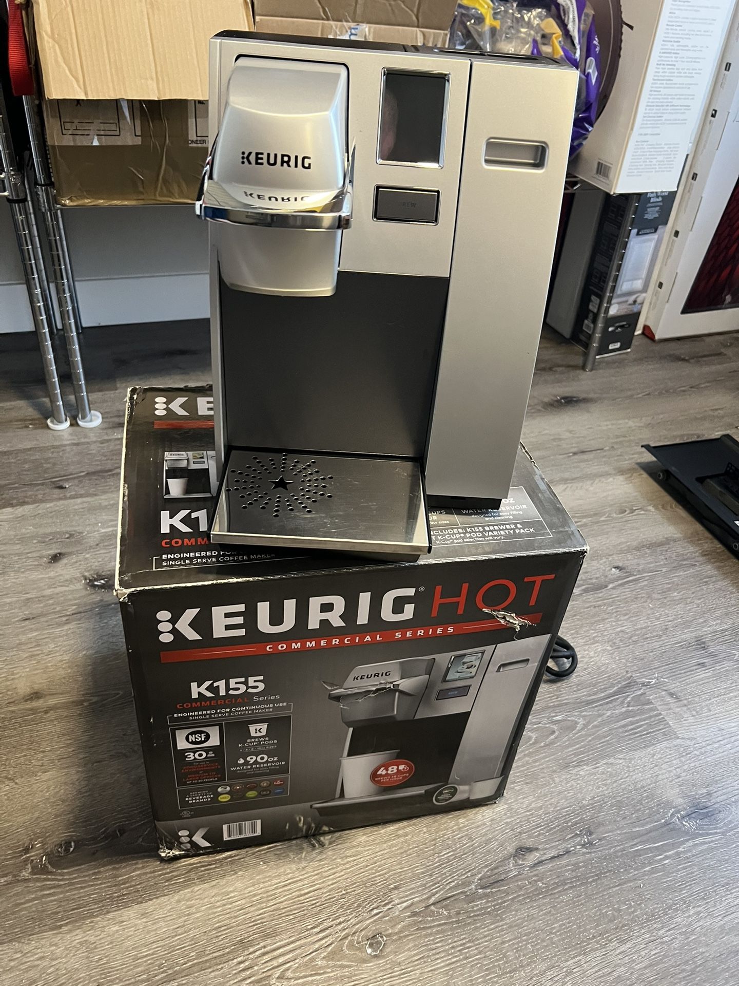 Keurig Pro K155 Commercial Grade Series Coffee Maker Brewer And Accessories