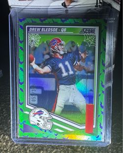 2025 Score a’ Treat Football Drew Bledsoe, Buffalo Bills 053 /399 holographic bat slime