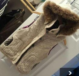 Woman's vest with hood vest wool s/m