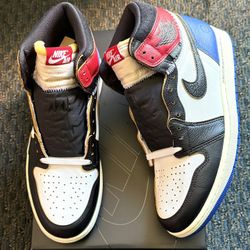 Jordan 1 Retro High OG SP “Fragment x Union LA Varsity Red Sport Royal”