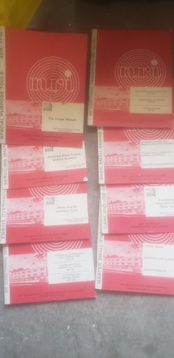 Collection Of Diesel, Small Engine Repair Manuals And Test Prep Materials