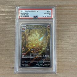 Ninetales Japanese Flame Pokemon PSA 10