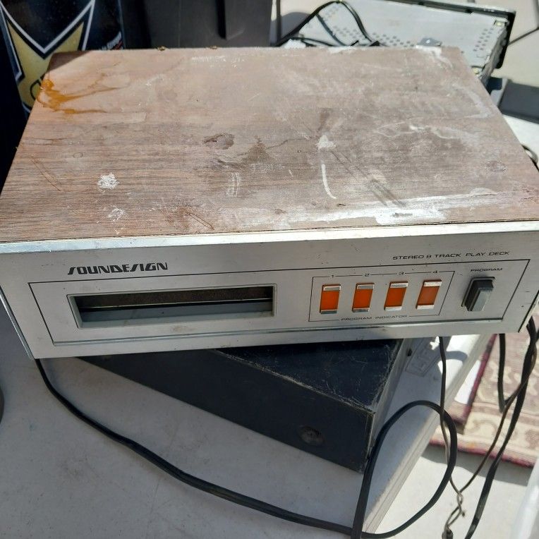 8 track player sound design vintage works