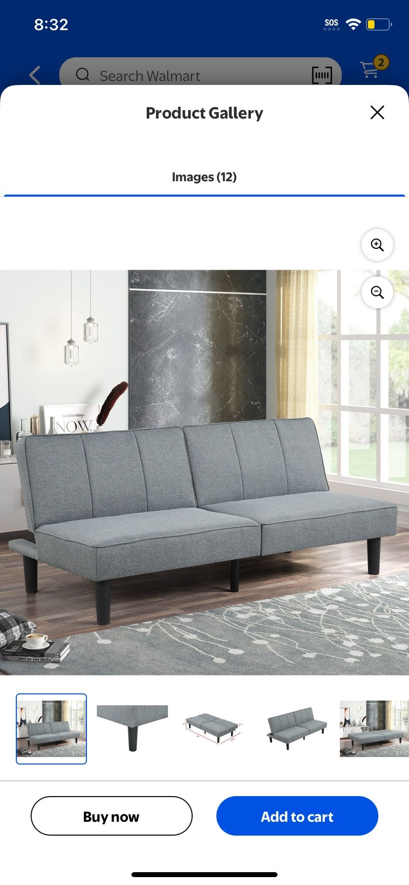 Futon couch bed