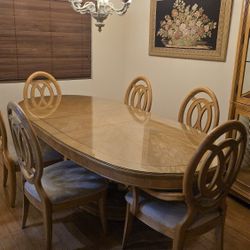 Dining Table Set with china Cabinet