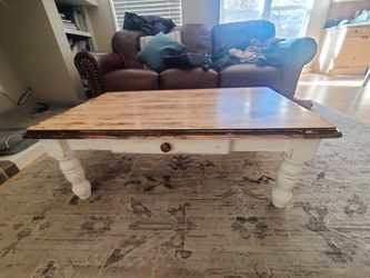 Wooden Coffee Table And End Table Set