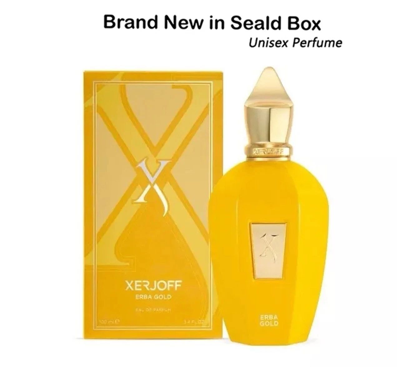 **Erba Gold by Xerjoff Eau de Parfum 3.4 oz/100 ml EDP Spray for Unisex New In Box** IN STOCK 🟢 > **Price:** $45 💵 > > **Suggested listing