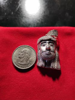 Sterling silver Jesus pendant