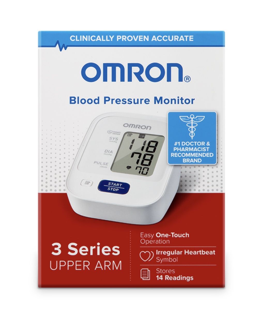 Omron 3 Series Upper Arm Blood Pressure Monitor