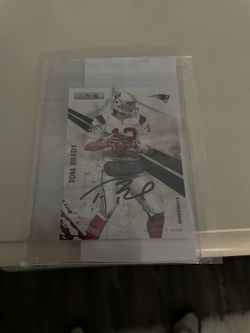 Tom Brady Signed Card