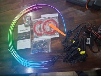 Car LED Strip Lights, Interior Acrylic LED Lights for Car with Dynamic Rainbow Dream Color Chasing, Ambient Lighting Kits Music Sync (6 in 1(4 * 29.5"
