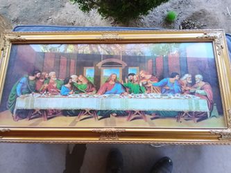 The last supper with lights