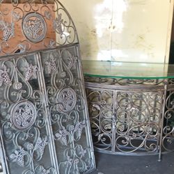 Wine Rack With Mirror