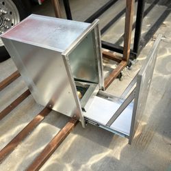 AHLOKI Pull-Out Trash Drawer designed for outdoor kitchen BBQ islands