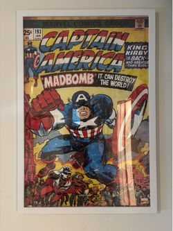 Vintage Captain America poster