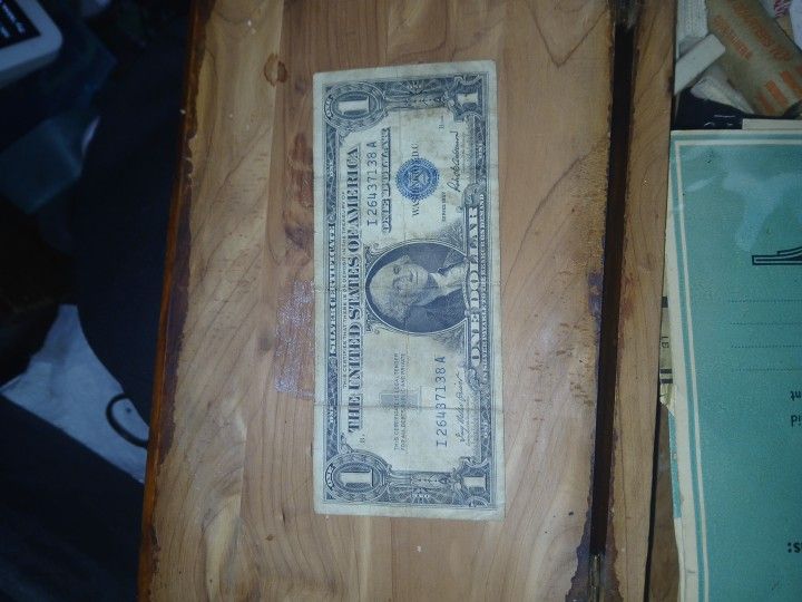 1957 One Dollar Silver Certificate 