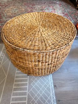 Wicker Ottoman