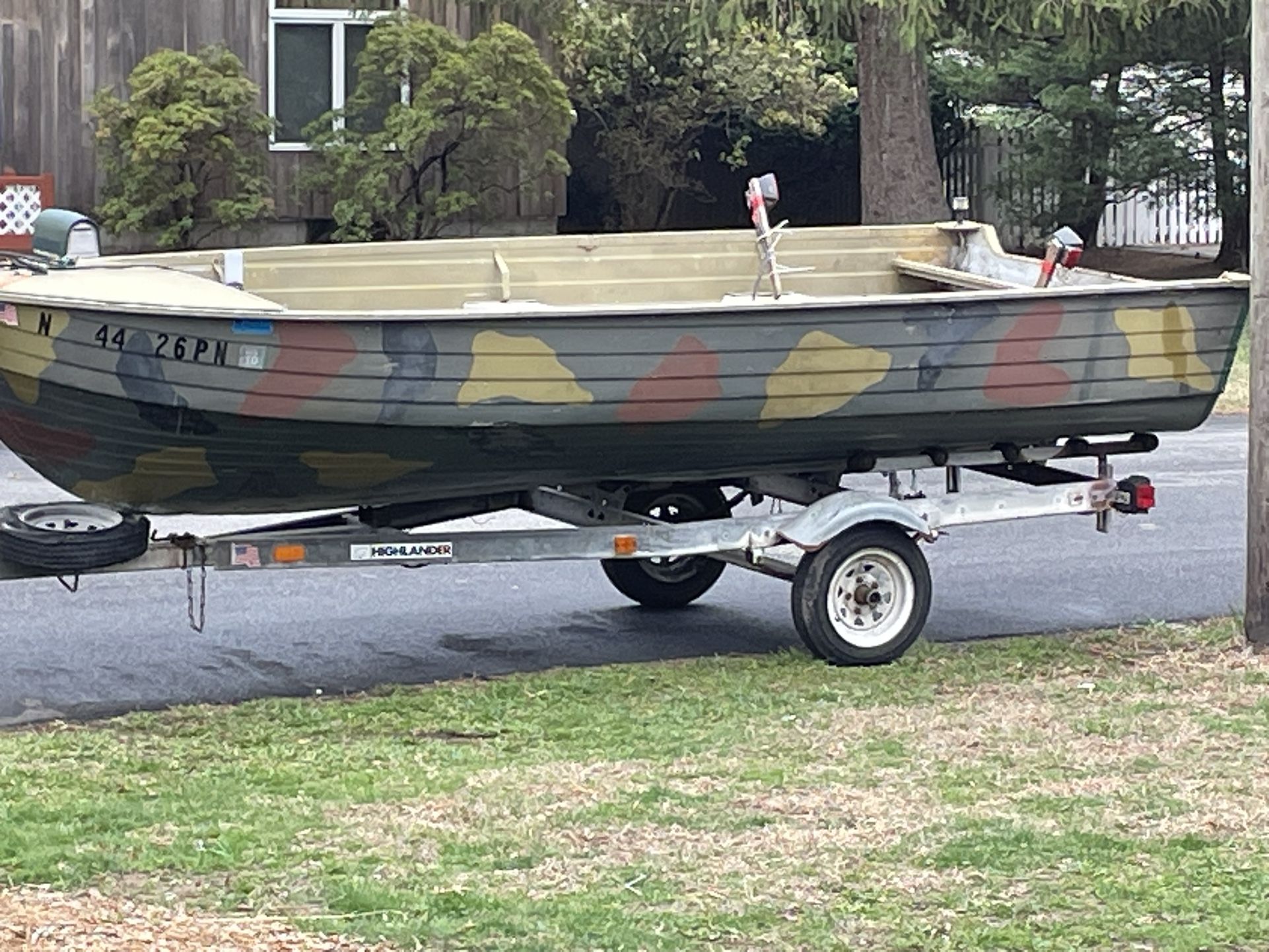 16 Ft Aluminum Boat With Trailer
