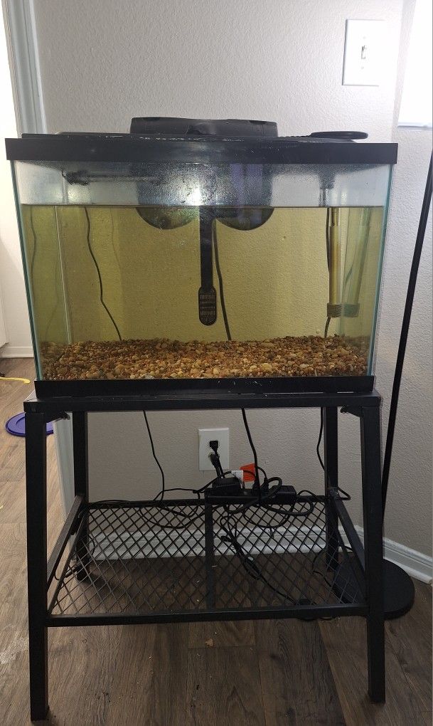 30 GALLON AQUARIUM AND STAND SETUP