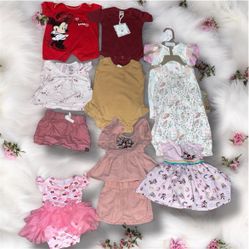 Baby Girls' clothes Lot - 0-3 Months  Lovely lot of baby girl's pink clothing, perfect for newborns up to 3 months. This bundle includes a 'Baby Siste