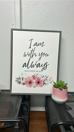 Matthew 28:20 Framed Canvas Wall Art