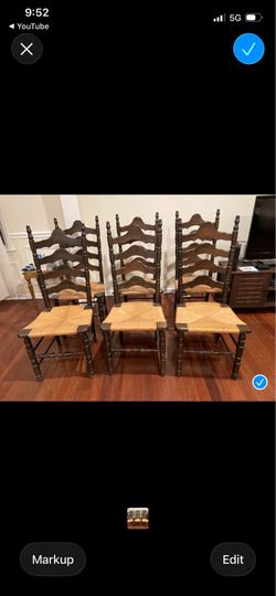 Six Dining Room  Chairs