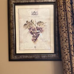 Beautiful framed print of winery