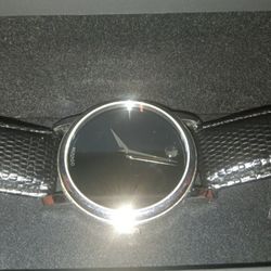 Classic Black And Silver Movado Watch